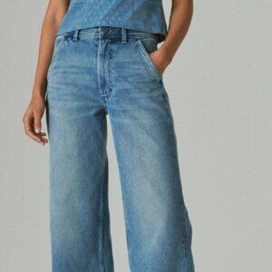 Lucky Brand High Rise Wide Leg Cropped Jeans